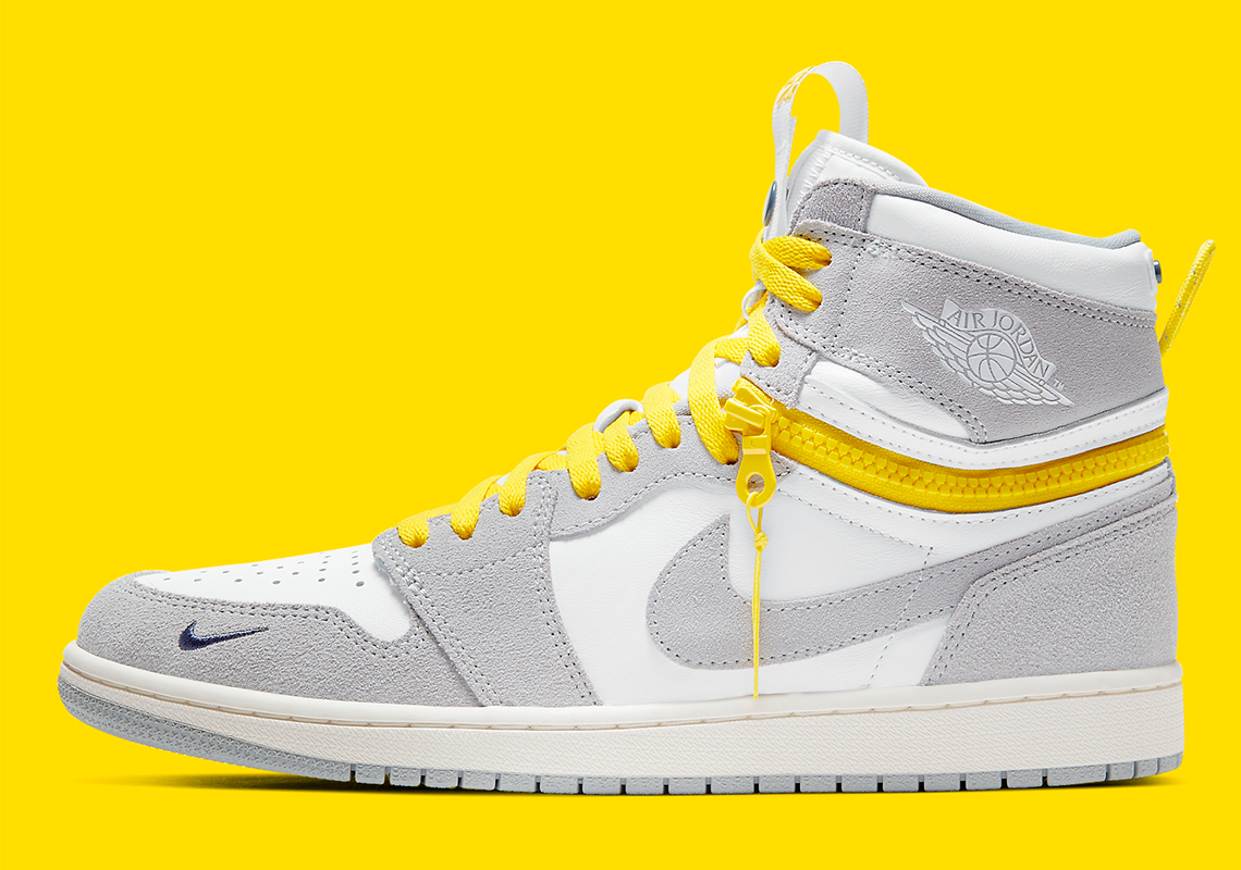 Air Jordan 1 High Switch Grey White Yellow Cw6576 100 1