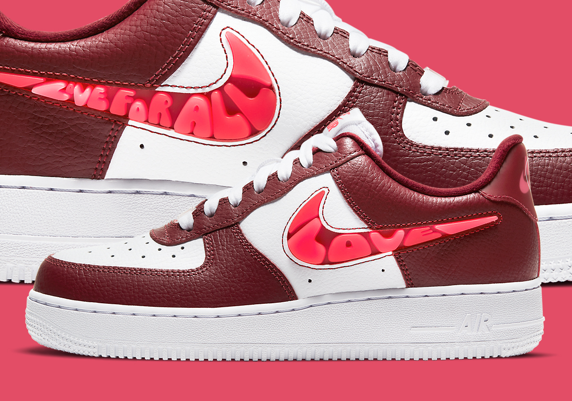 Nike Air Force 1 Low "Love For All" Appears In Two Tones Of Red