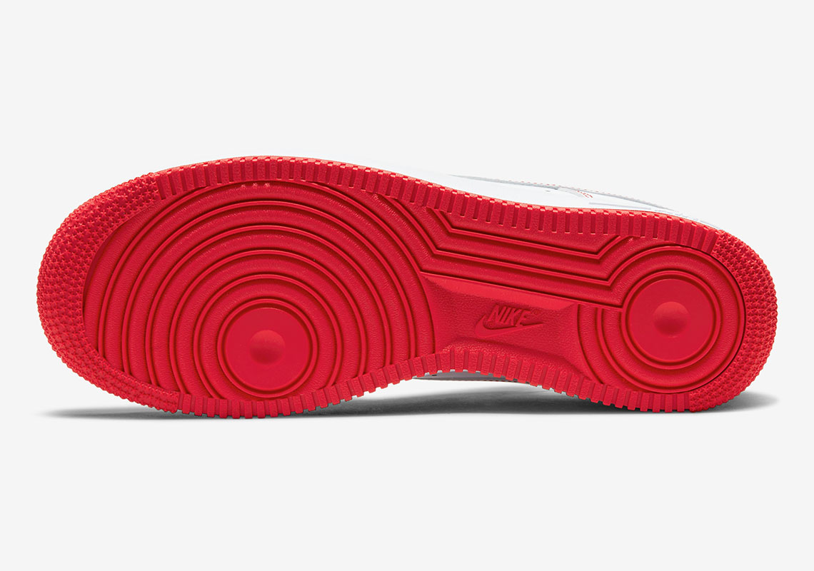 Nike Air Force 1 Low White University Red Cv1724 100 8