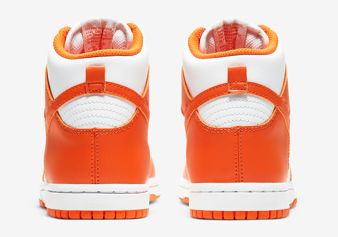 Nike Dunk High Syracuse White Orange Blaze Little Kids Dd2314 100 5