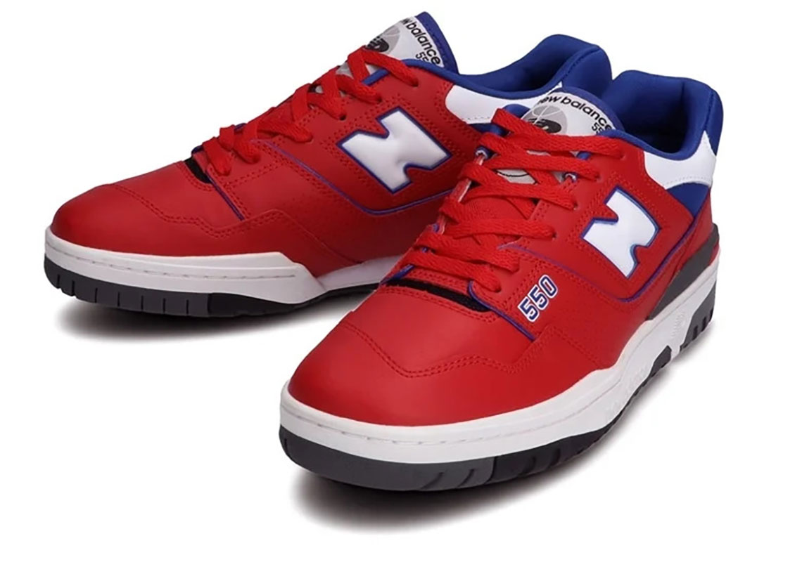 New Balance 550 Red Blue Bb550md1 1