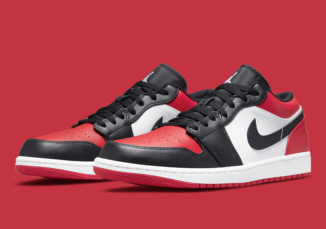 Air Jordan 1 Low Red Toe 553558 612 1