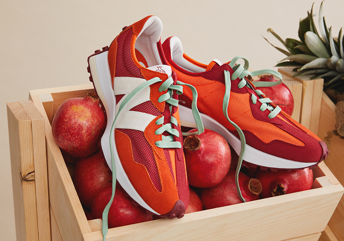 Todd Snyder New Balance 327 Farmers Market Pomegranate 2