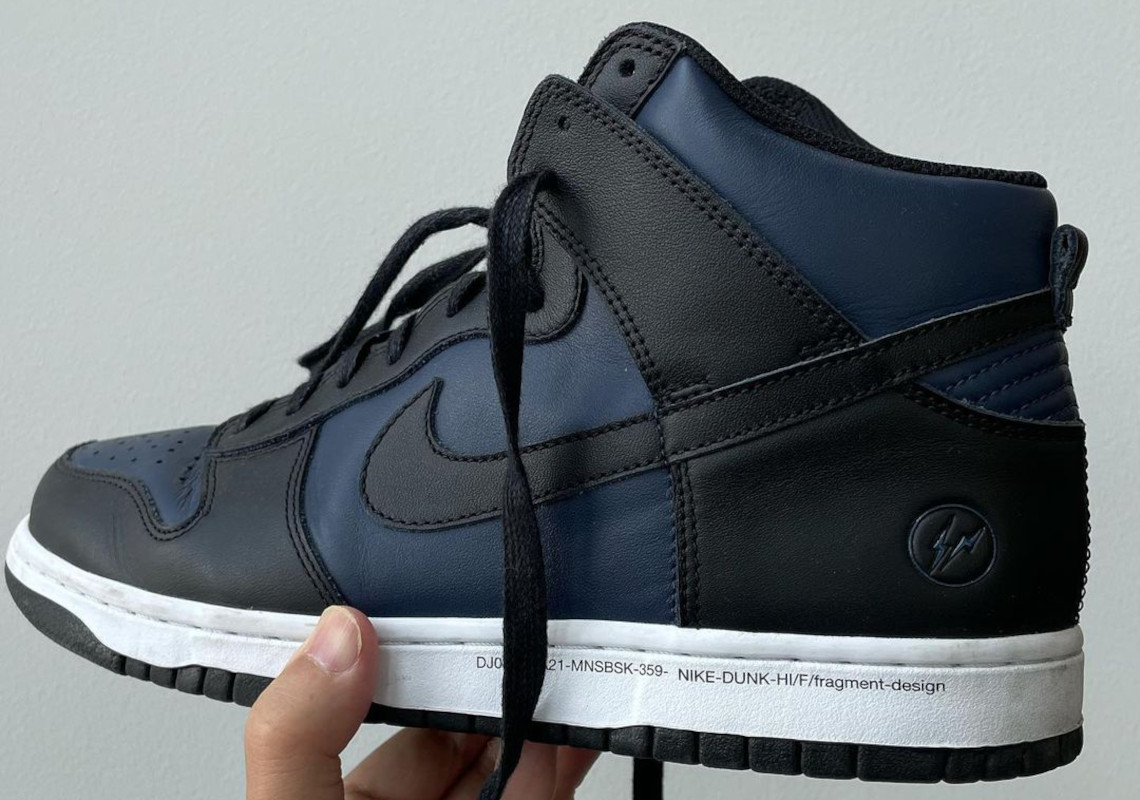 Fragment Nike Dunk High Black Navy 2021 2