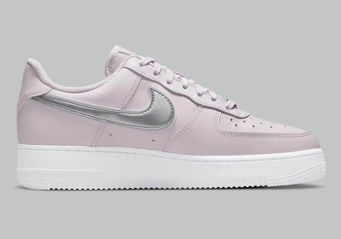 Nike Air Force 1 Light Lilac Metallic Silver Dd1523 500 3
