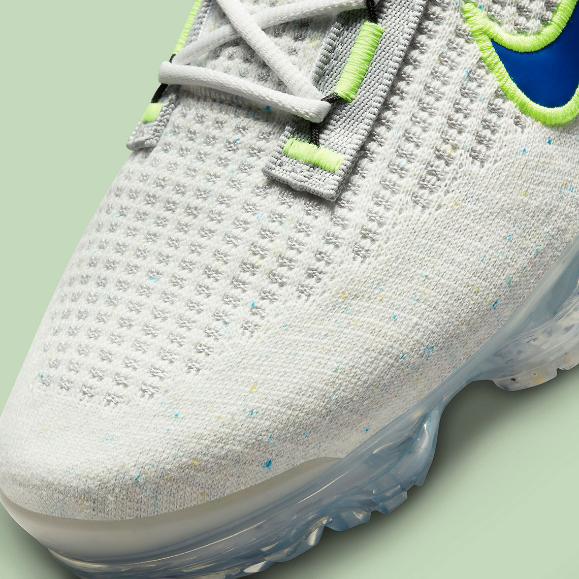 Nike Vapormax Flyknit 2021 Grey Blue Volt Dc9394 100 3