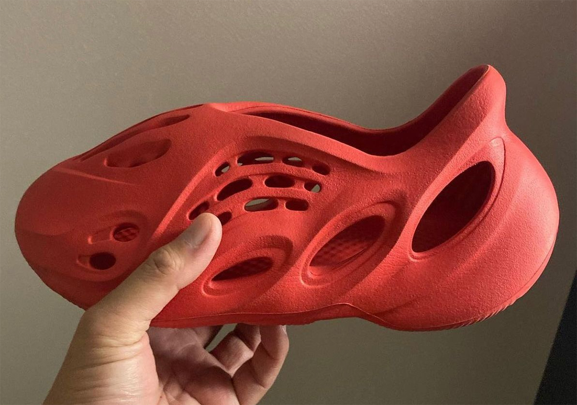 First Look At The adidas Yeezy Foam Runner "Vermillion"