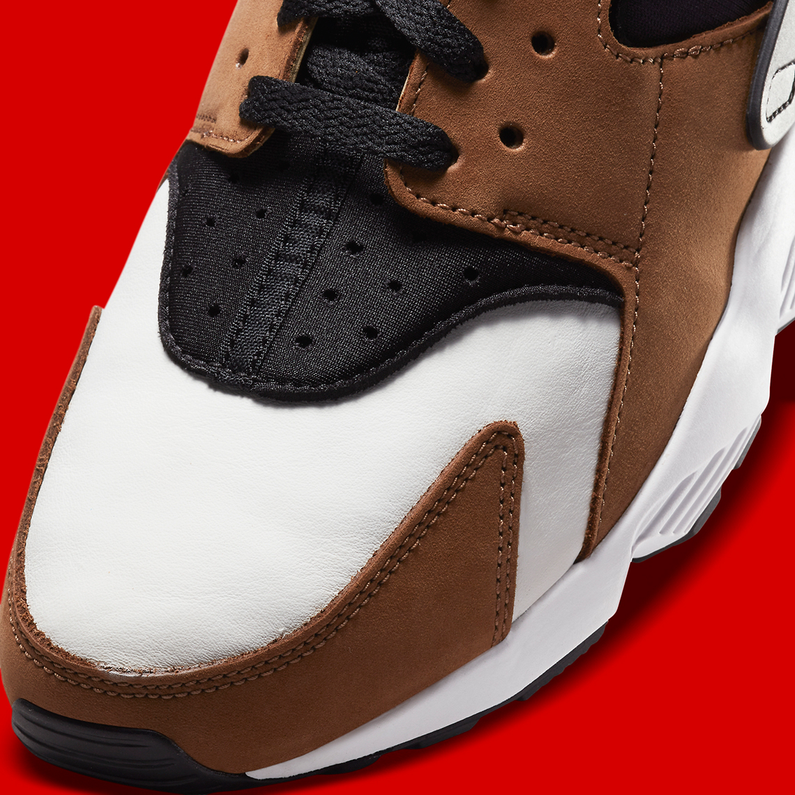 Nike Air Huarache Le Black Bison White University Red Dh8143 001 2