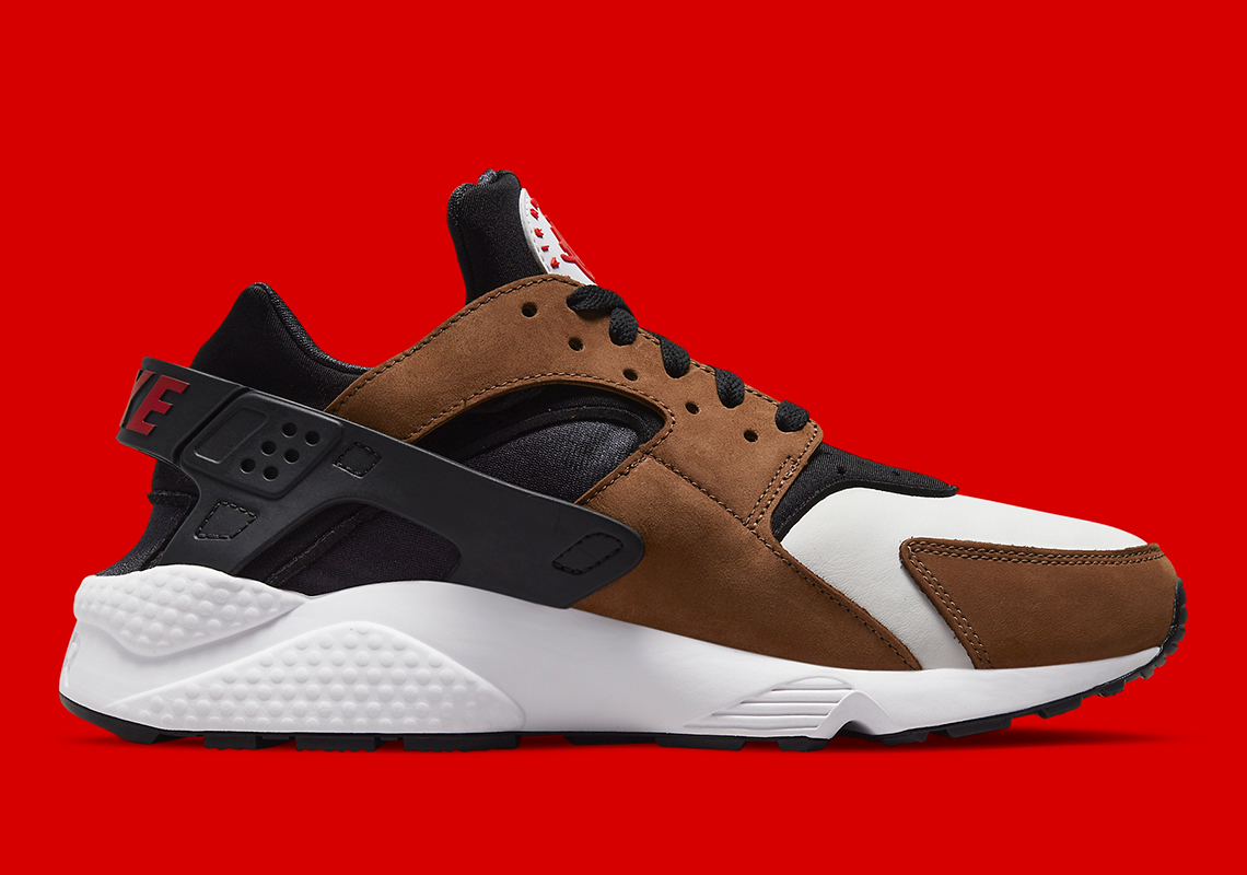 Nike Air Huarache Le Black Bison White University Red Dh8143 001 7