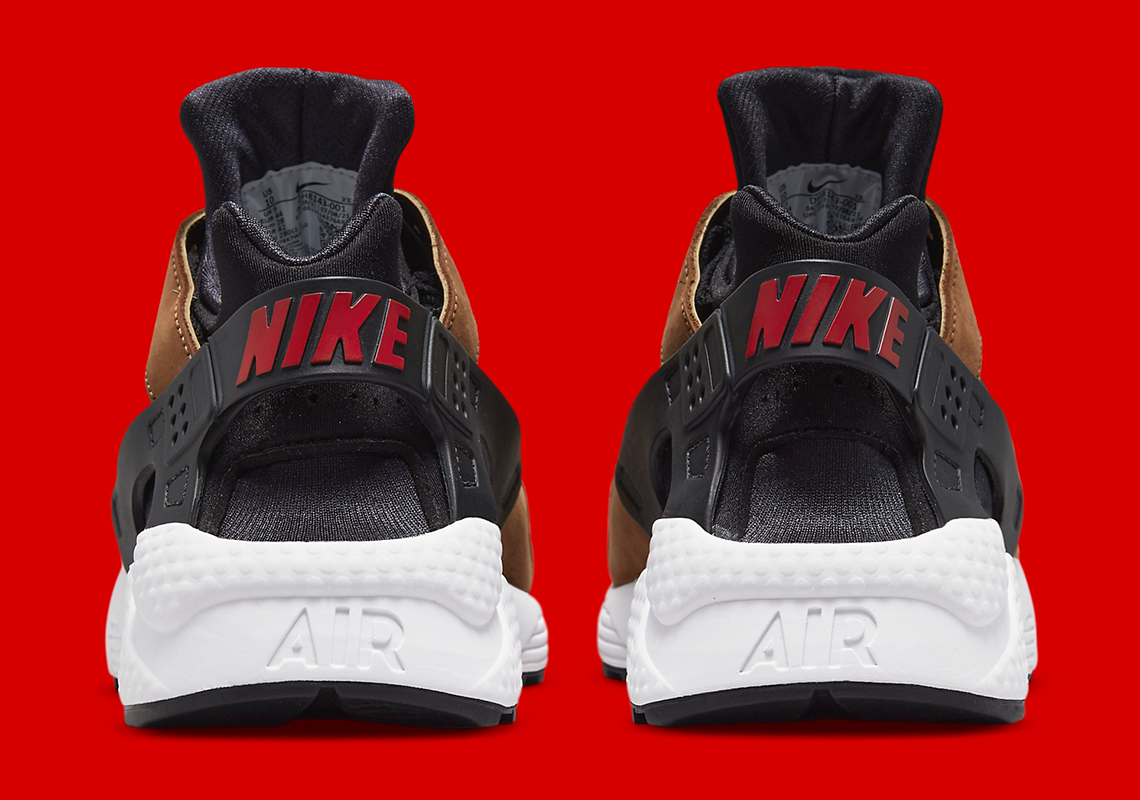 Nike Air Huarache Le Black Bison White University Red Dh8143 001 8