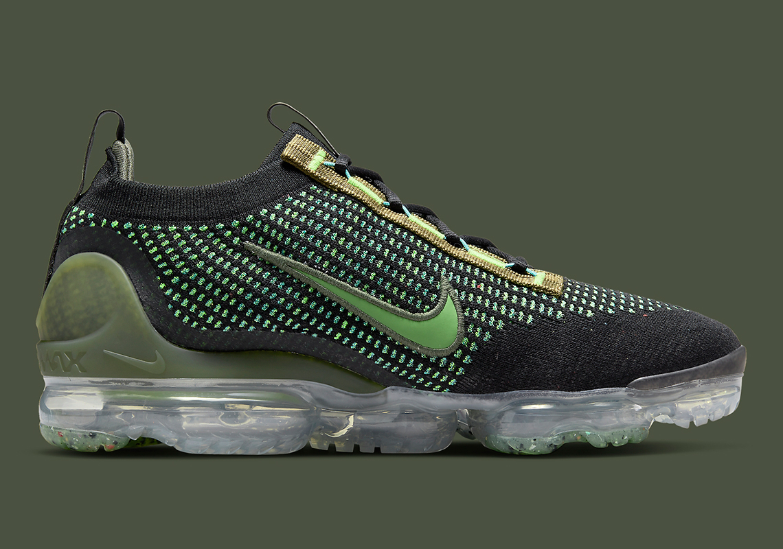 Nike Vapormax Flyknit 2021 Black Olive Dq7640 001 1