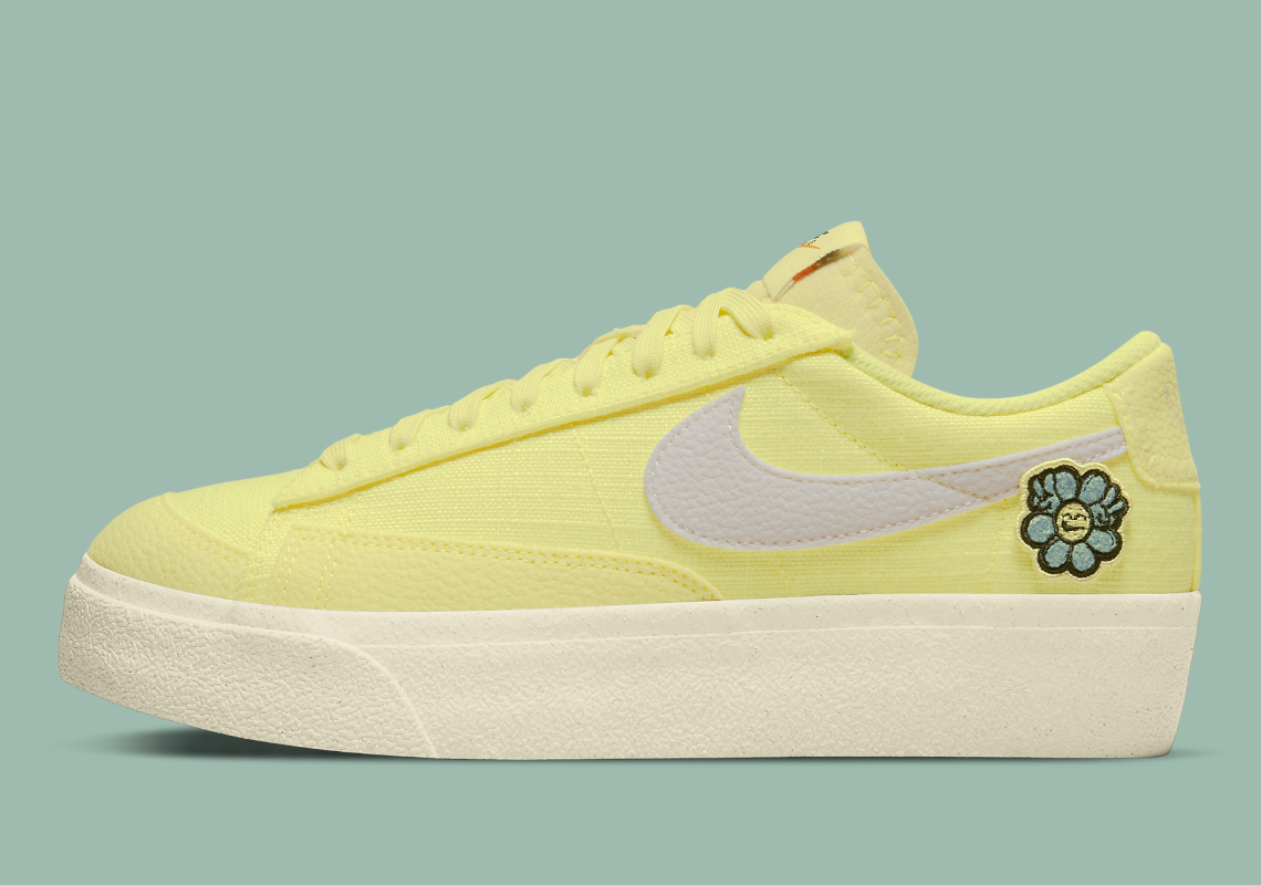 The Women’s Nike Blazer Low Platform Joins 2022’s “Air Sprung” Collection In Yellow