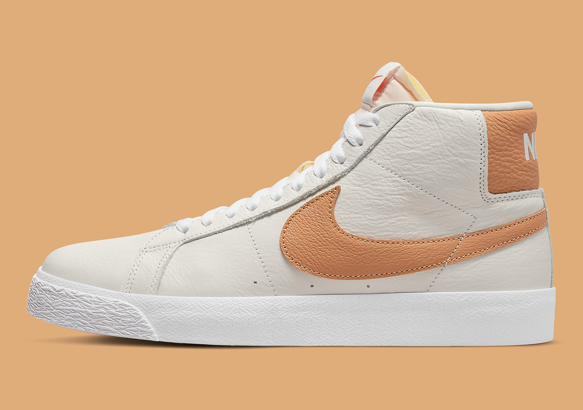 Cognac Accents Mark The Orange Label’s Newest Nike SB Blazer Mid