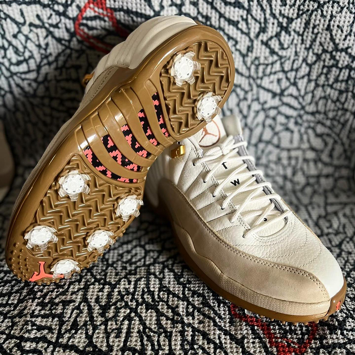 Air Jordan 12 Low Golf White Tan 2