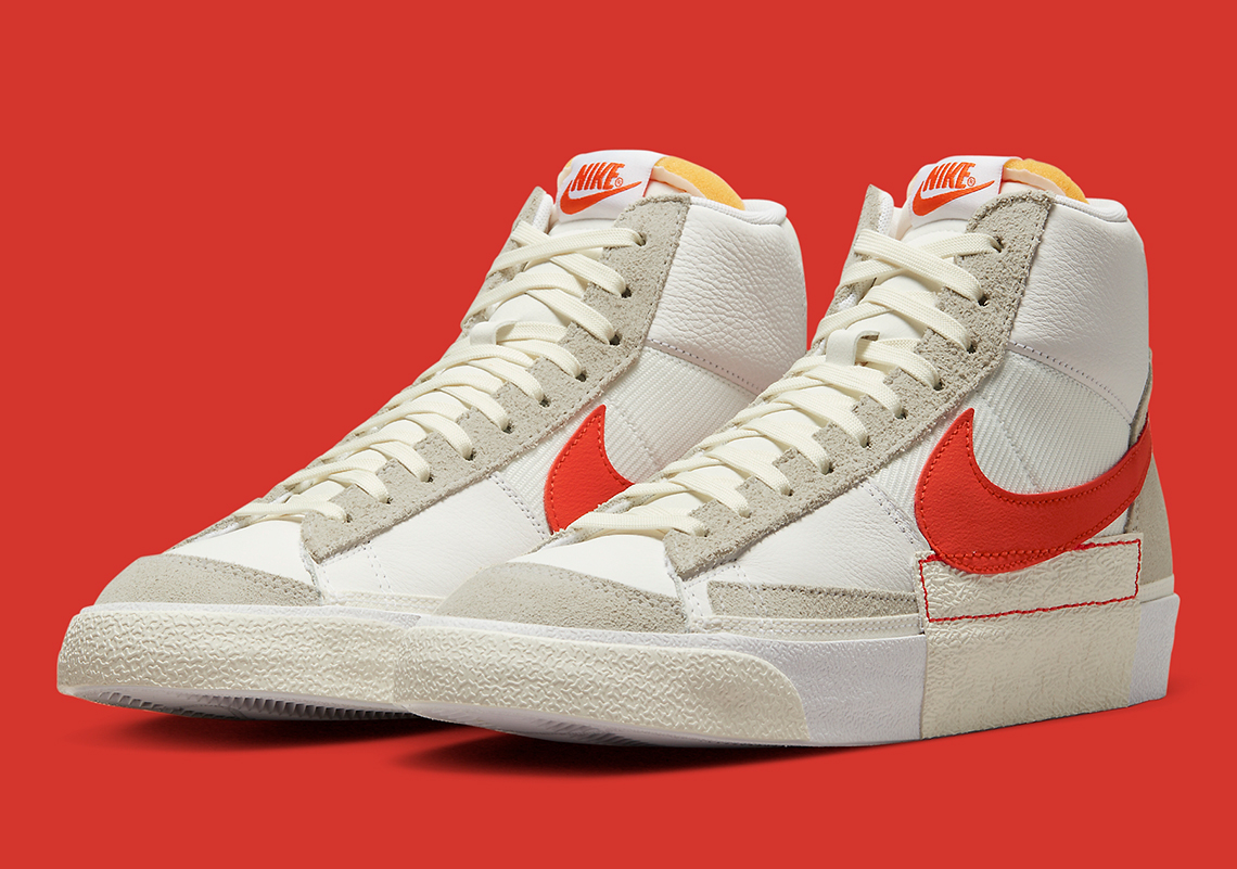 This Nike Blazer Mid ’77 Remastered Flaunts Bright Orange Swooshes
